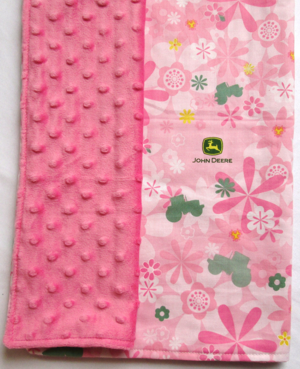 Country Girl Pink John Deere Minky Blanket ( *) on Luulla